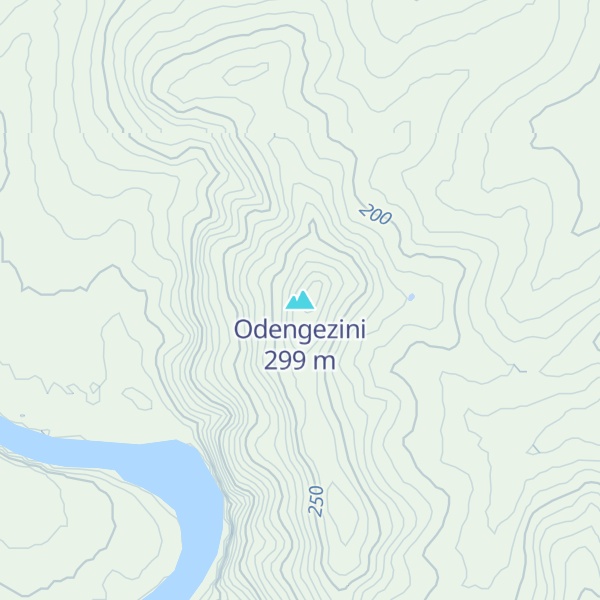 Map of Odengezini