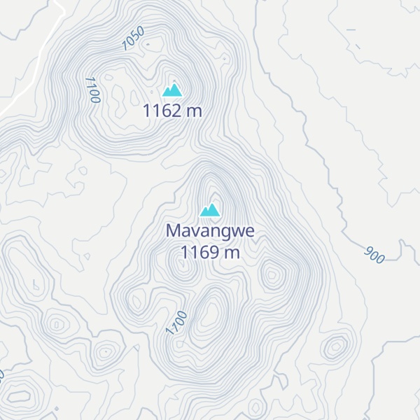 Map of Mavangwe