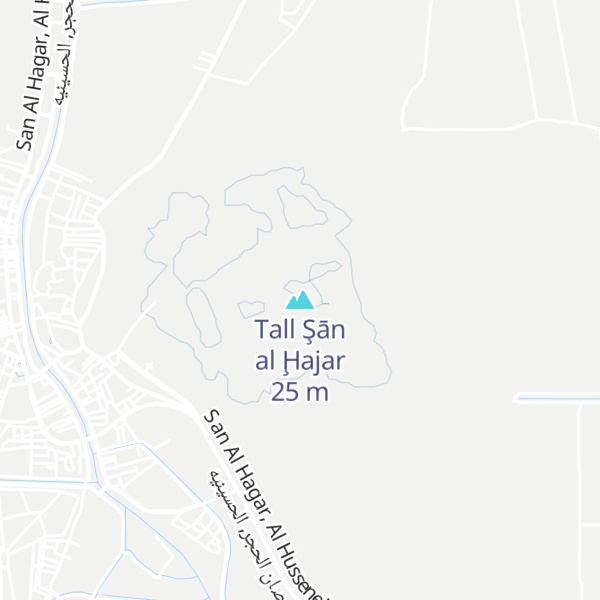 Map of Tall Şān al Ḩajar