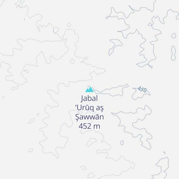 Map of Jabal ‘Urūq aş Şawwān