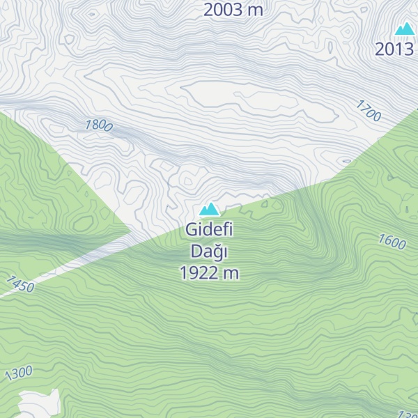 Map of Gidefi Dağı