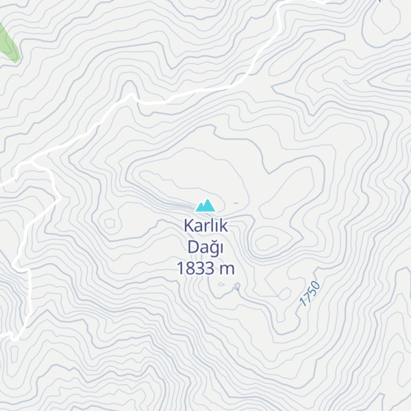 Map of Karlık Dağı