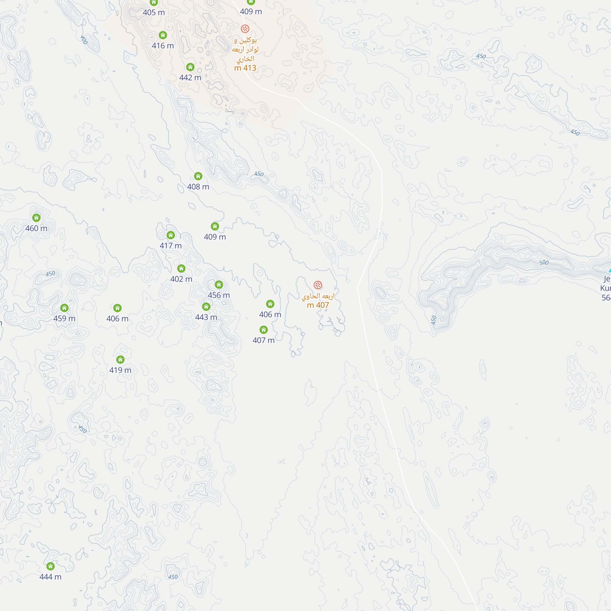 خط نورين و رداد وعبدالقادر map