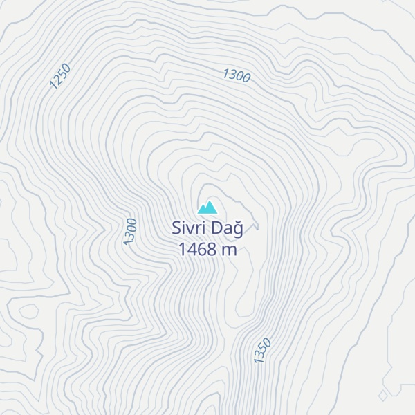 Map of Sivri Dağ
