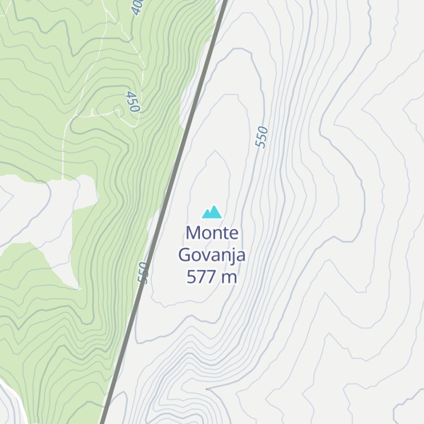 Map of Monte Govanja