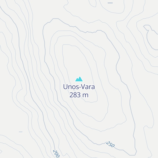 Map of Unos-Vara