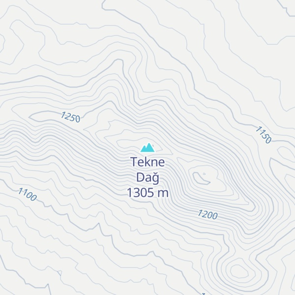 Map of Tekne Dağ