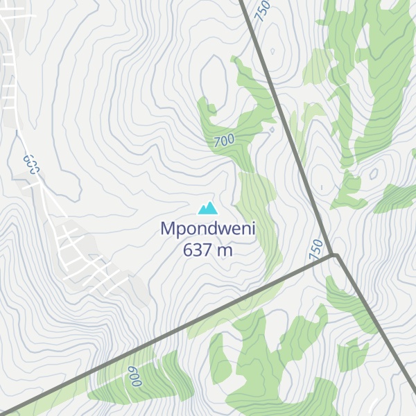Map of Mpondweni