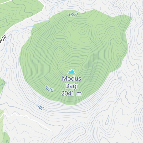 Map of Modus Dağı