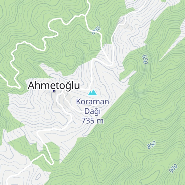 Map of Koraman Dağı