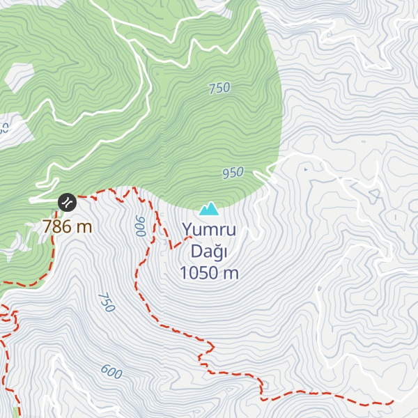Map of Yumru Dağı