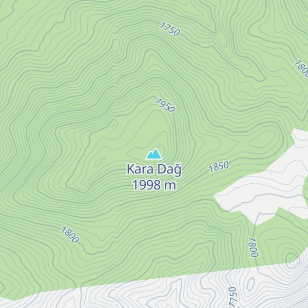 Map of Kara Dağ