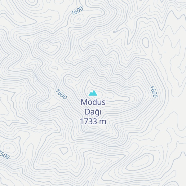 Map of Modus Dağı