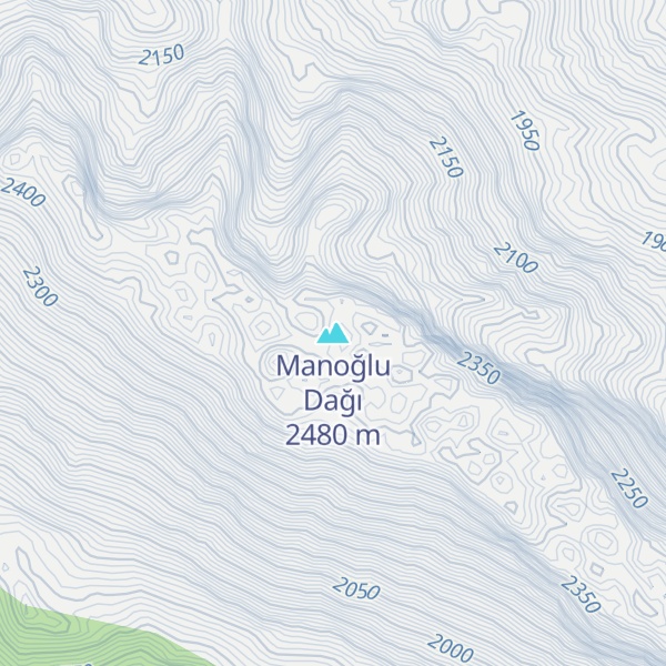 Map of Manoğlu Dağı