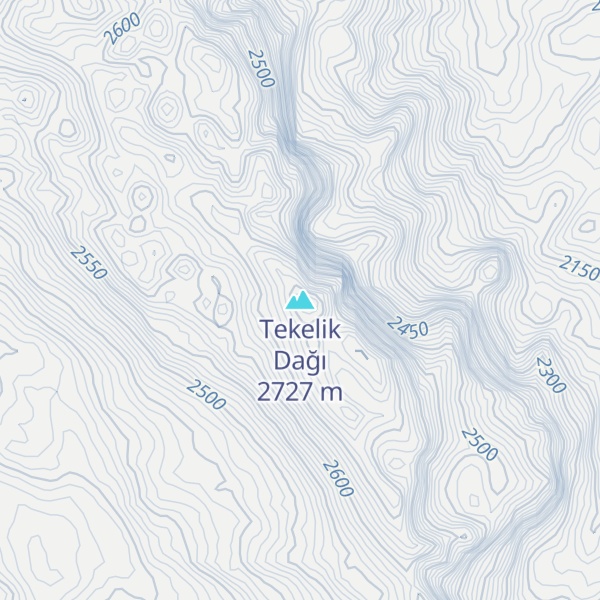 Map of Tekelik Dağı