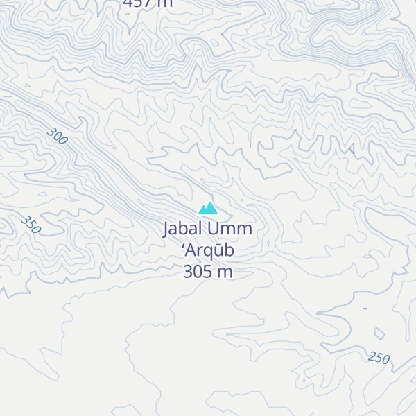 Map of Jabal Umm ‘Arqūb