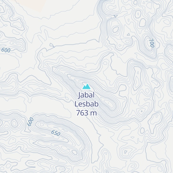 Map of Jabal Lesbab