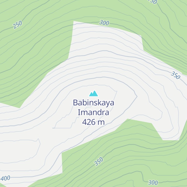Map of Babinskaya Imandra
