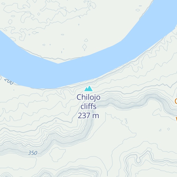 Map of Chilojo cliffs