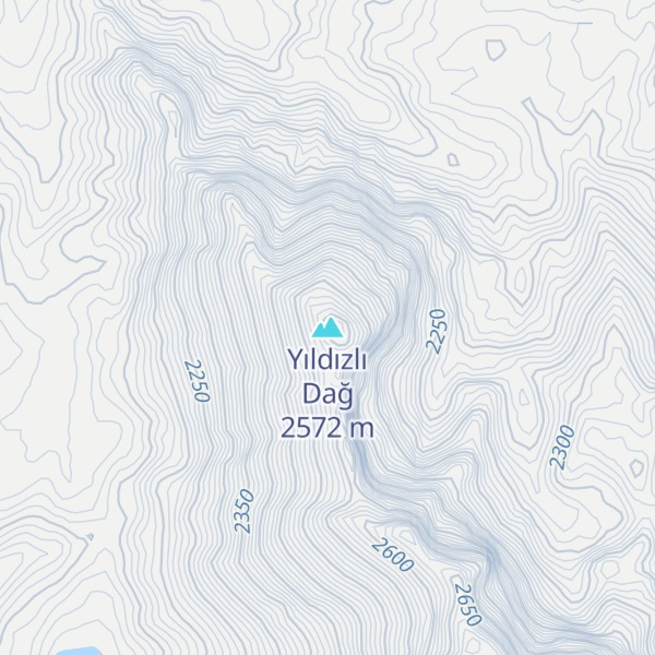 Map of Yıldızlı Dağ