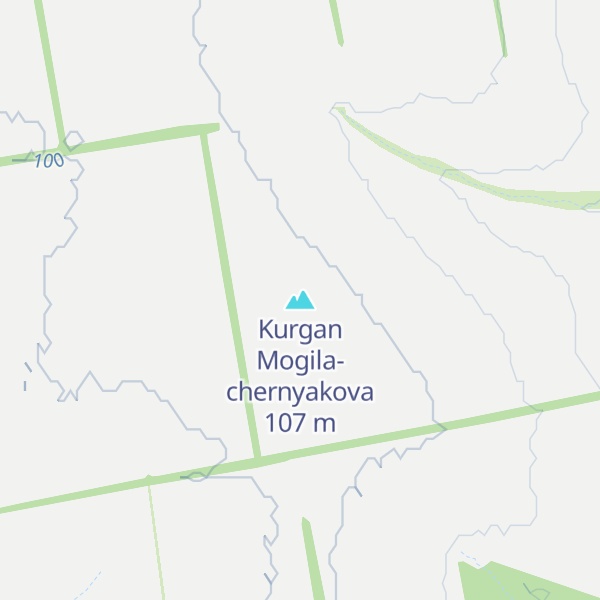 Map of Kurgan Mogila-chernyakova