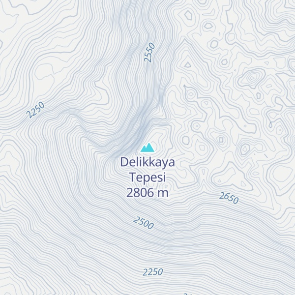 Map of Delikkaya Tepesi