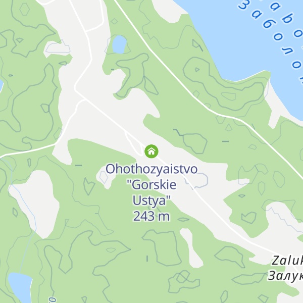 Map of Ohothozyaistvo "Gorskie Ustya"
