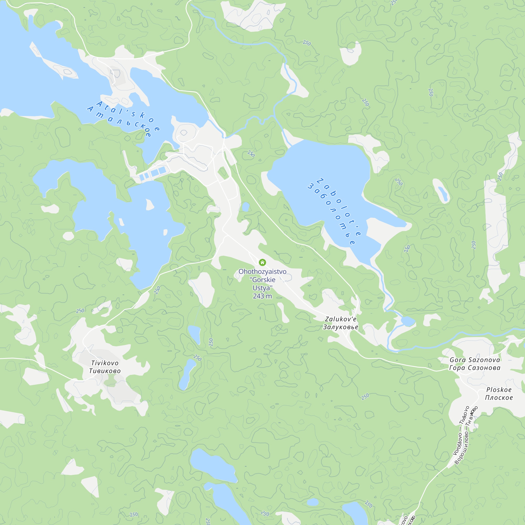 Ohothozyaistvo "Gorskie Ustya" map