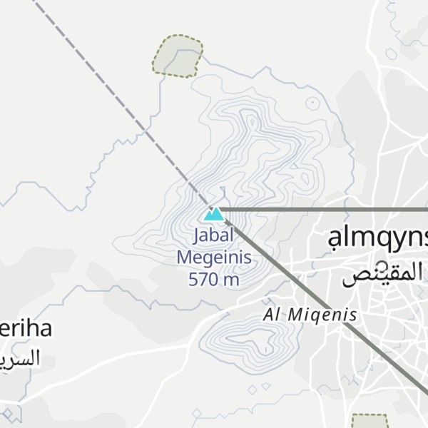 Map of Jabal Megeinis