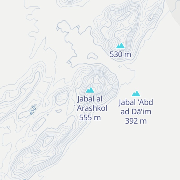 Map of Jabal al `Arashkol
