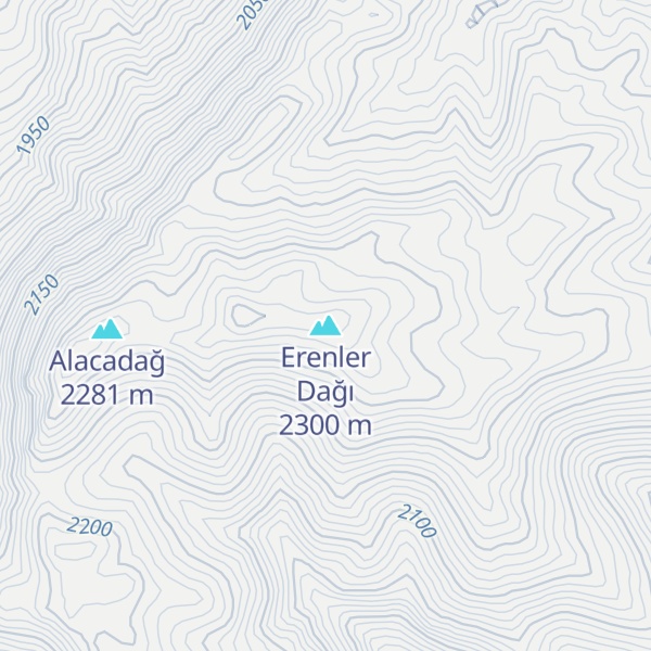 Map of Erenler Dağı