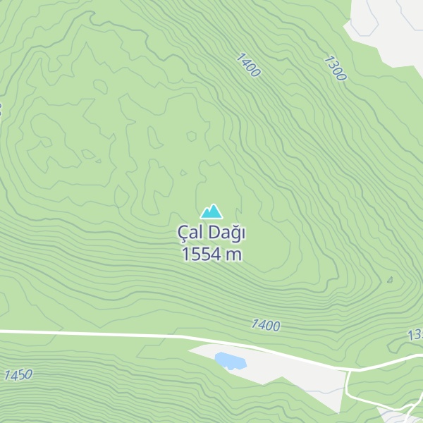 Map of Çal Dağı