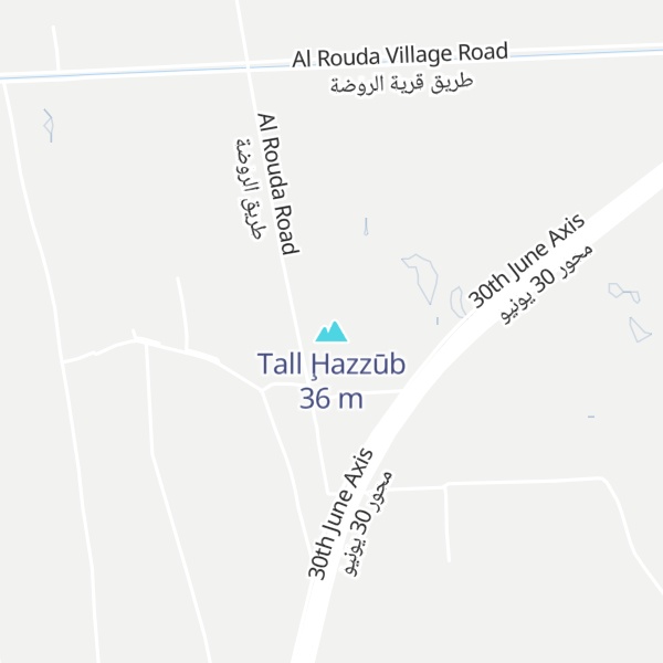 Map of Tall Ḩazzūb