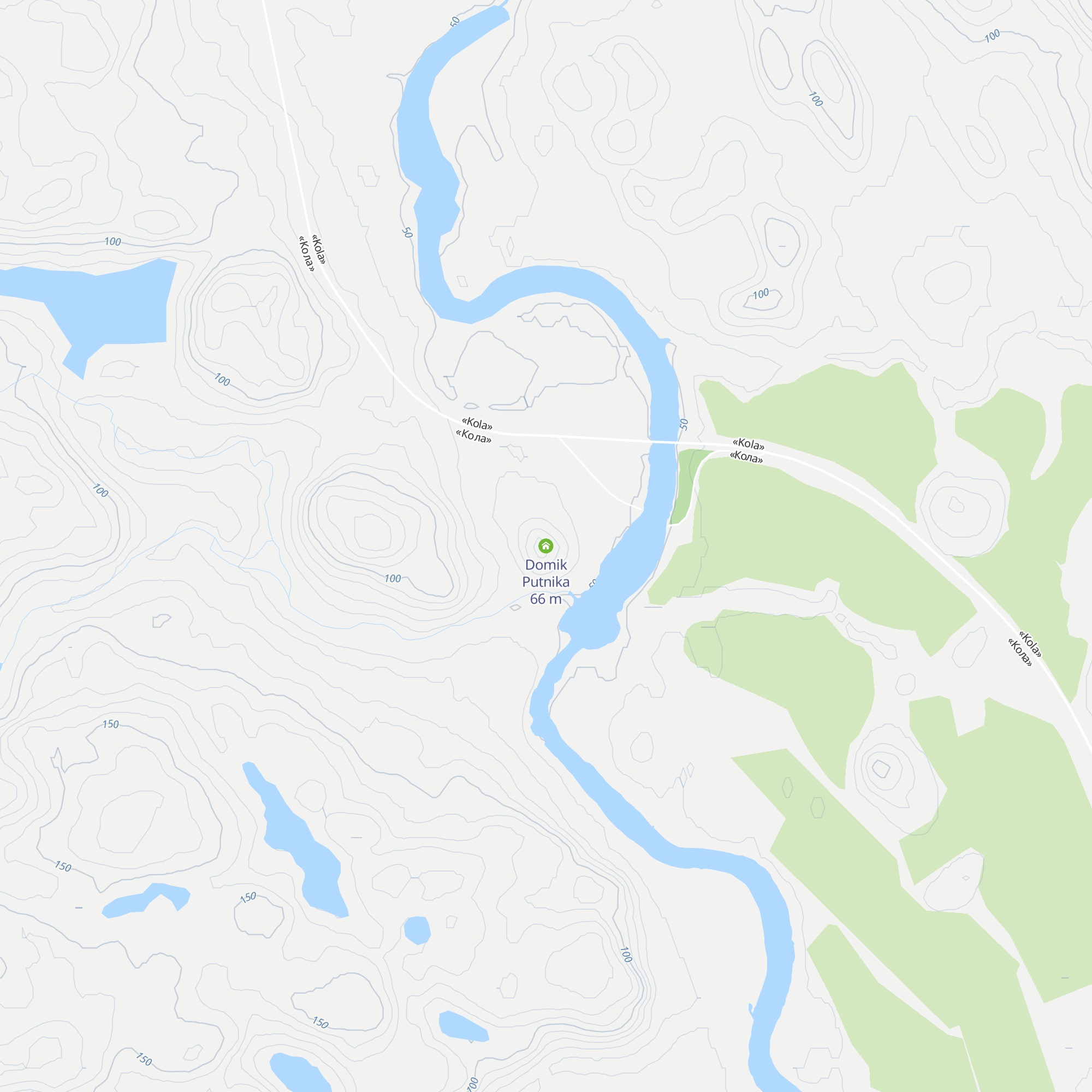Domik Putnika map