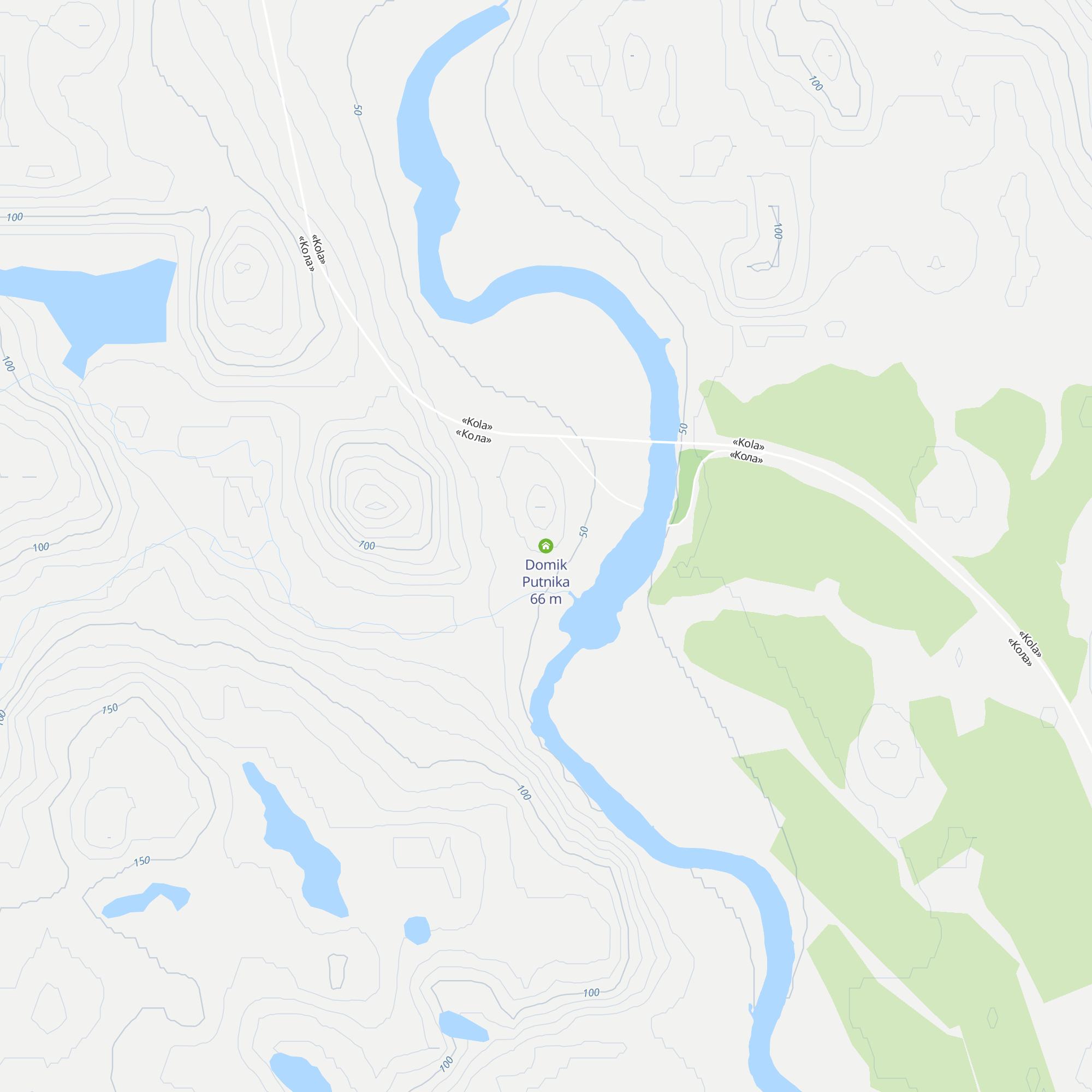 Domik Putnika map