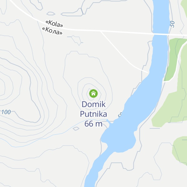 Map of Domik Putnika