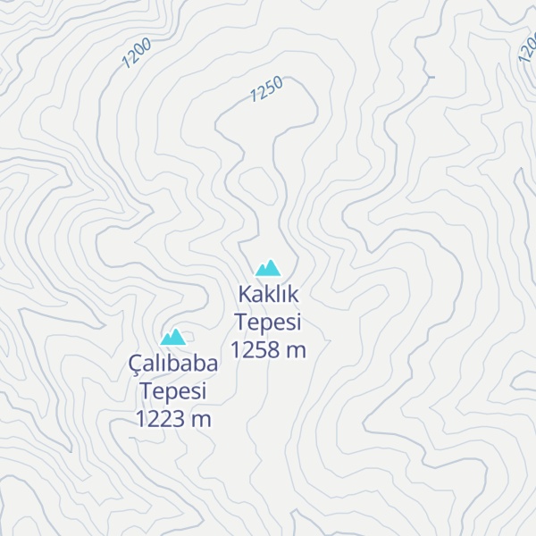 Map of Kaklık Tepesi
