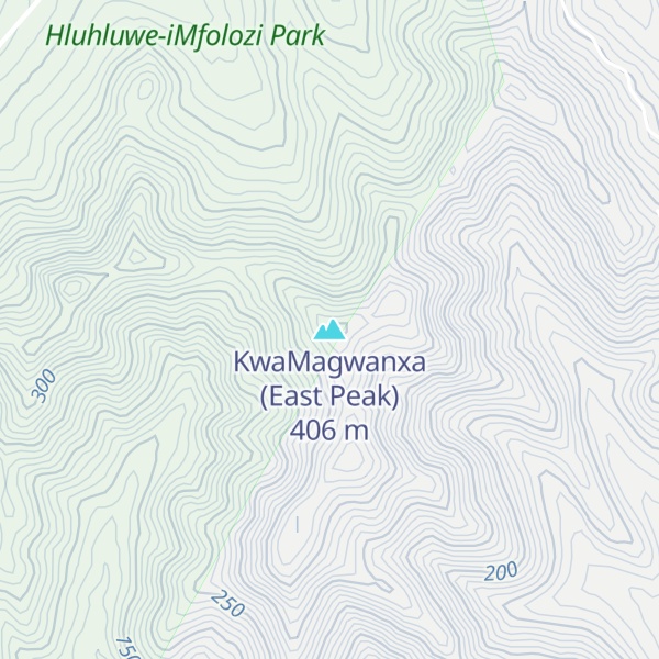 Map of KwaMagwanxa (East Peak)