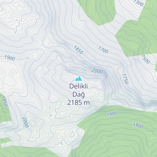 Map of Delikli Dağ