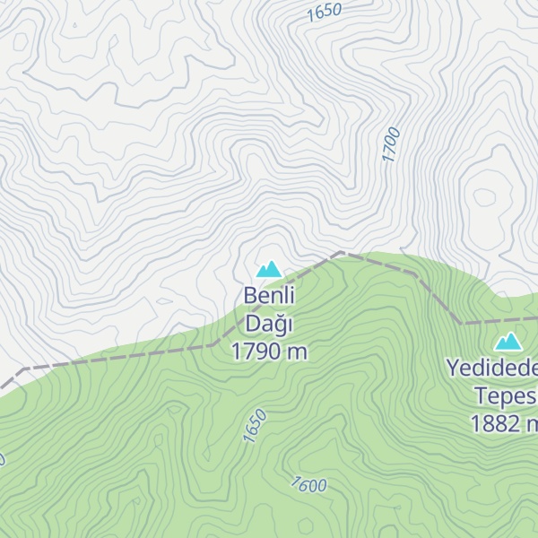 Map of Benli Dağı