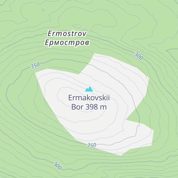 Map of Ermakovskii Bor