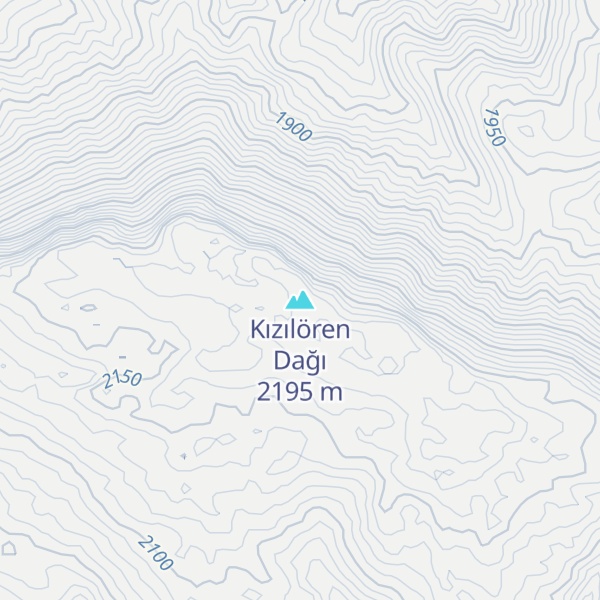 Map of Kızılören Dağı