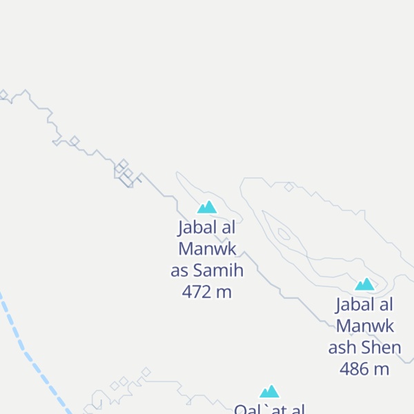 Map of Jabal al Manwk as Samih