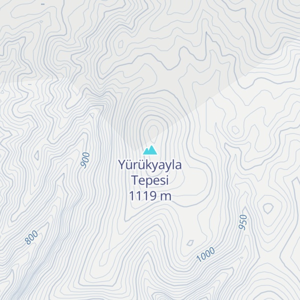 Map of Yürükyayla Tepesi