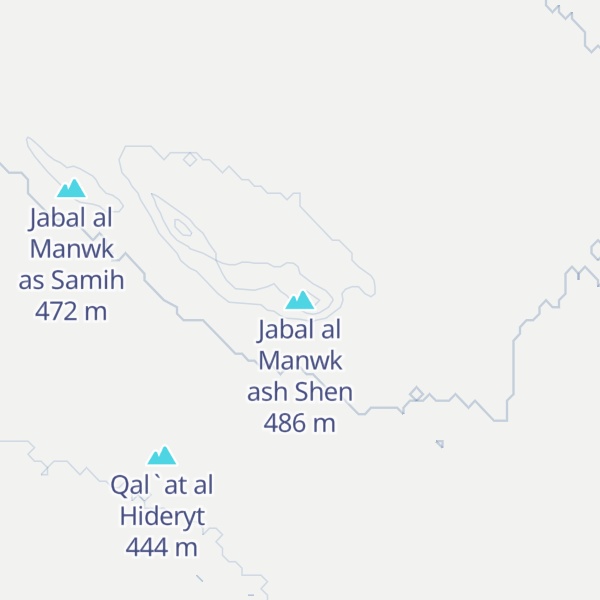 Map of Jabal al Manwk ash Shen
