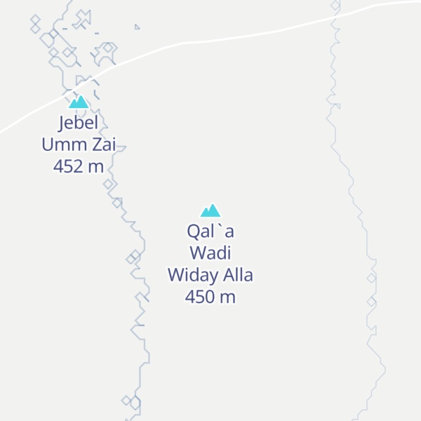 Map of Qal`a Wadi Widay Alla