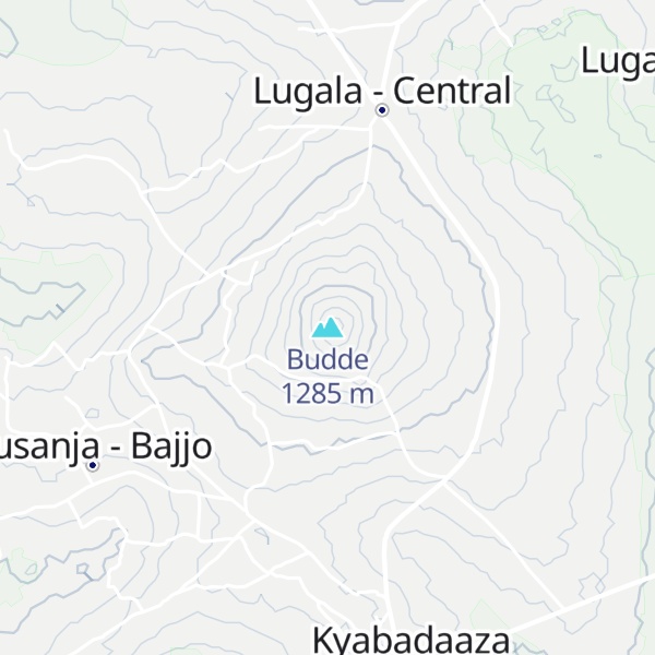 Map of Budde