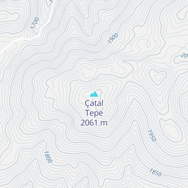 Map of Çatal Tepe