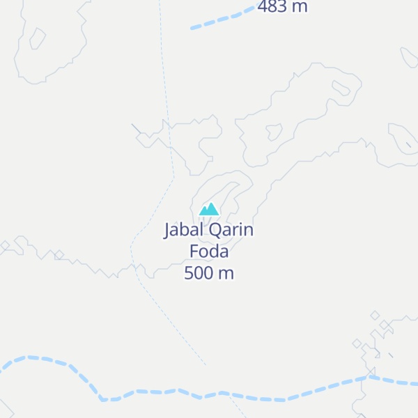 Map of Jabal Qarin Foda