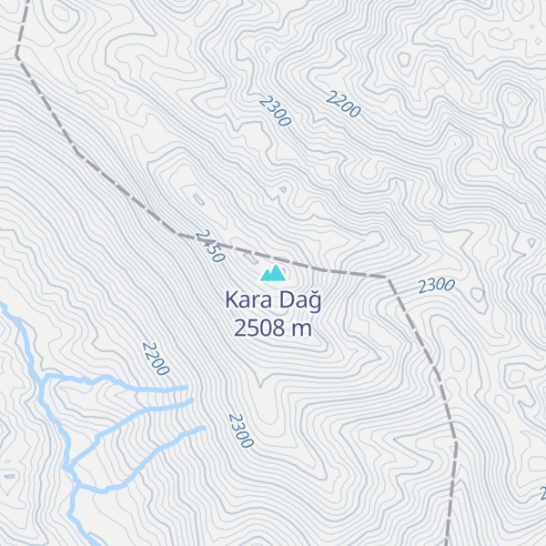 Map of Kara Dağ